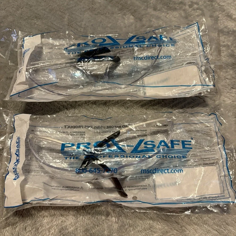 Pro-Safe 93885069, MSC-PS-40 Clear Anti-Scratch Safety Glasses (LOT OF 2)